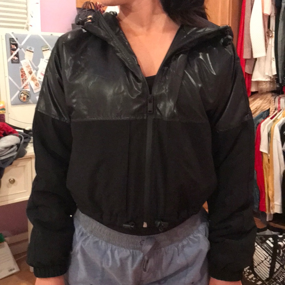 Puffer rain jacket
